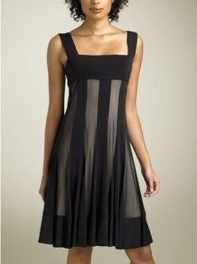 Maggy London Black Sheer Dress 6